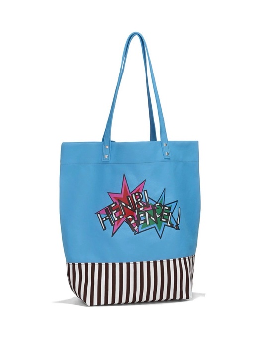 henri bendel Handbags - Henri Bendel Canvas Tote Blue Signature